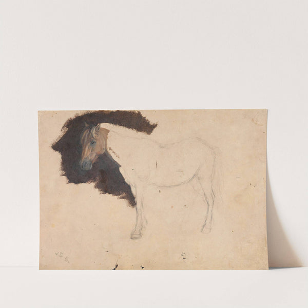 Study of a Horse (1844) by Adolph Tidemand