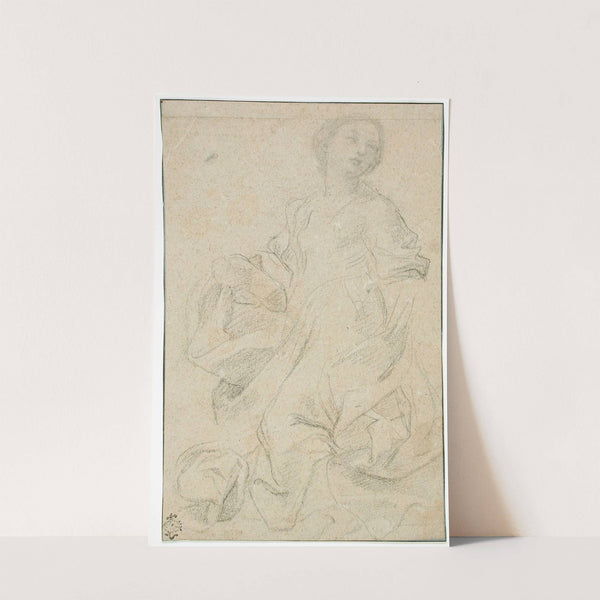 Study of a Kneeling Female Figure (16th-17th century) by Guido Reni