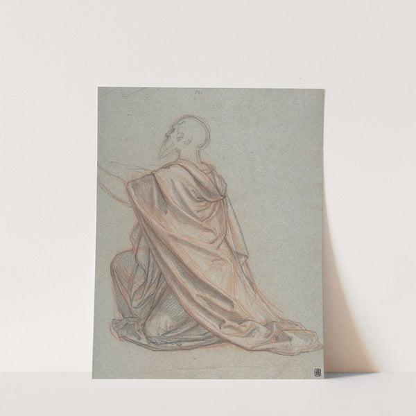 Study of a Kneeling Man by Ludwig Ferdinand Schnorr von Carolsfeld