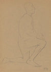 Study of a Kneeling Man with His Hands Folded in a Gesture Of Prayer (1860 - 1900)