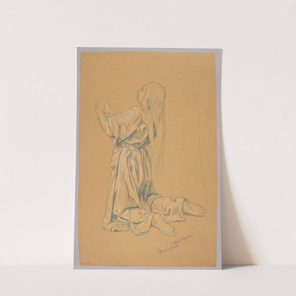 Study of a Kneeling Woman (1908) by Hans Thoma