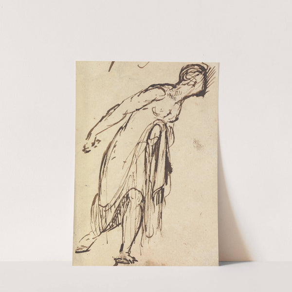 Study of a Leaning Figure by Benjamin Robert Haydon