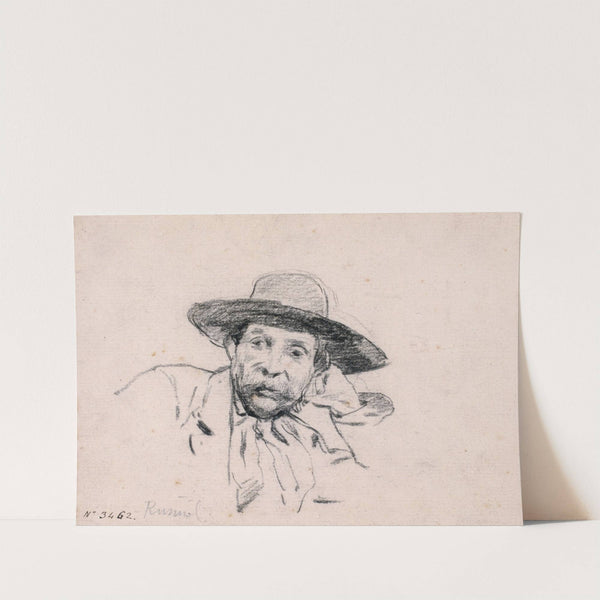 Study of a Male Head by Santiago Rusiñol