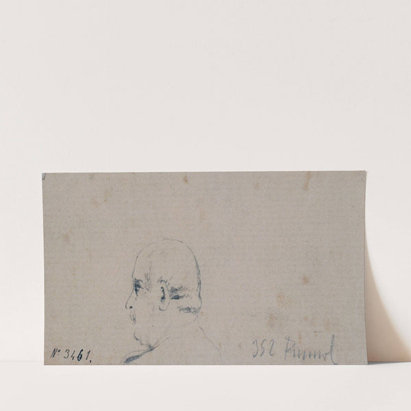 Study of a Male Head (1880-1885) by Santiago Rusiñol