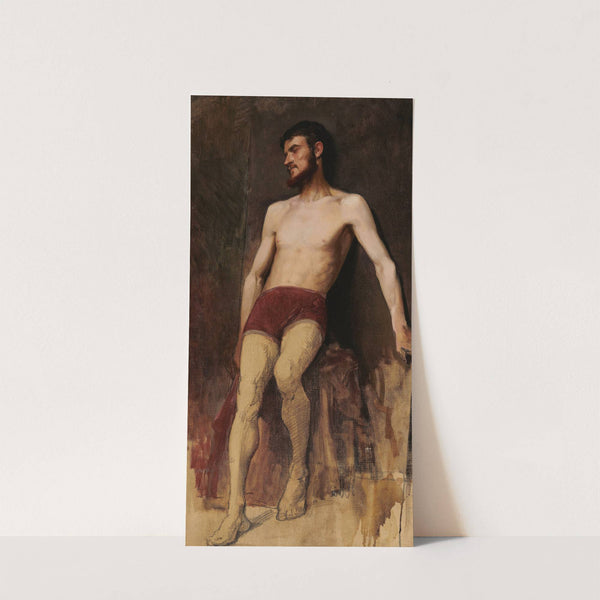 Study of a Male Nude (1885) by Anna Bilińska-Bohdanowicz