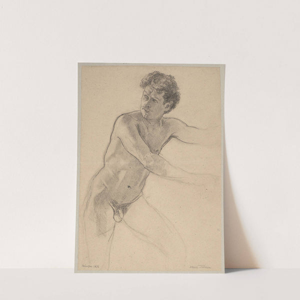 Study of a Male Nude (1872) by Hans Thoma
