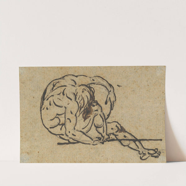 Study of a Male Nude (Althaemenes) in Despair Trying to Hide Himself by Nicolai Abildgaard