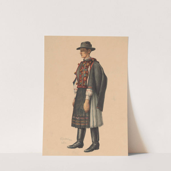 Study of a Man from Detva by Ladislav Treskoň