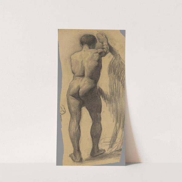 Study of a Man Leaning on a Wall by Emil Alexay-Olexák