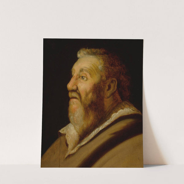 Study of a man looking up by Jan Lievens