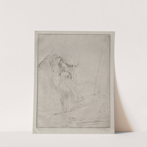 Study of a Man Reading by Alphonse Legros