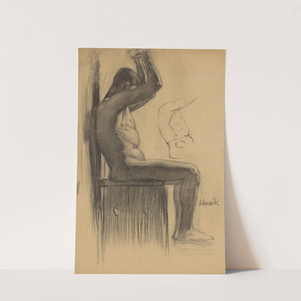 Study of a Man Seated on a Chair by Emil Alexay-Olexák