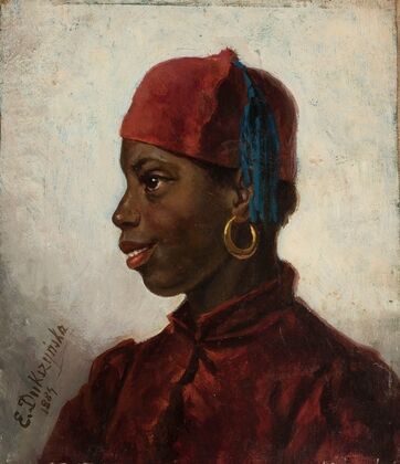 Study of a model (1884)