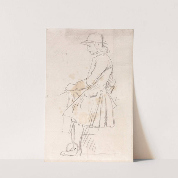 Study of a Mounted Jockey, Facing Left, June 3rd, 1744 by James Seymour