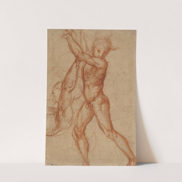 Study of a Nude Boy, Partial Figure Study by Pontormo (Jacopo Carucci)