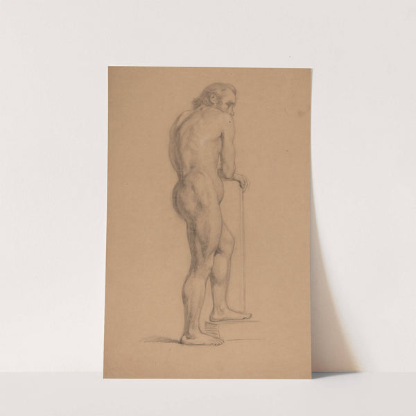 Study of a nude male by Józef Simmler