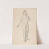 Study of a nude male by Józef Simmler