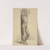 Study of a nude male to the figure of St. Sebastian by Józef Simmler