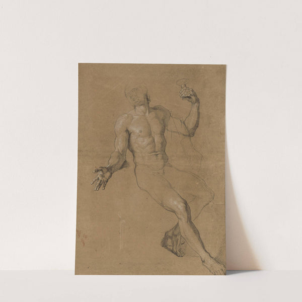 Study of a Nude Man Posed as Bacchus by Antoine Coypel