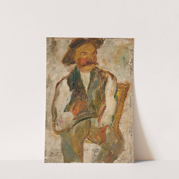 Study of a peasant in a hat by Tadeusz Makowski