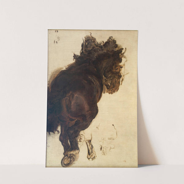 Study of a recIIning horse by Jan Matejko