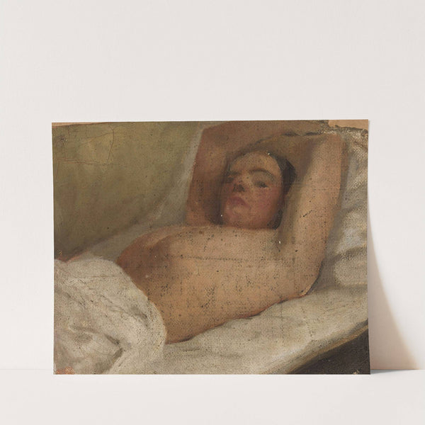 Study of a reclining woman by Jan Ciągliński