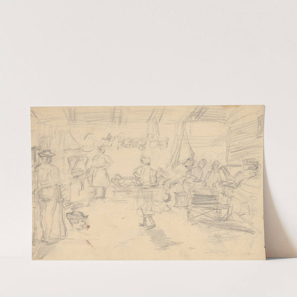 Study of a Robbery Scene in a Cottage by Gustáv Mallý