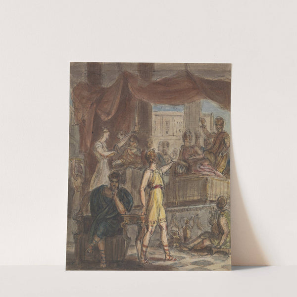 Study of a Roman Banquet Scene by Robert Smirke