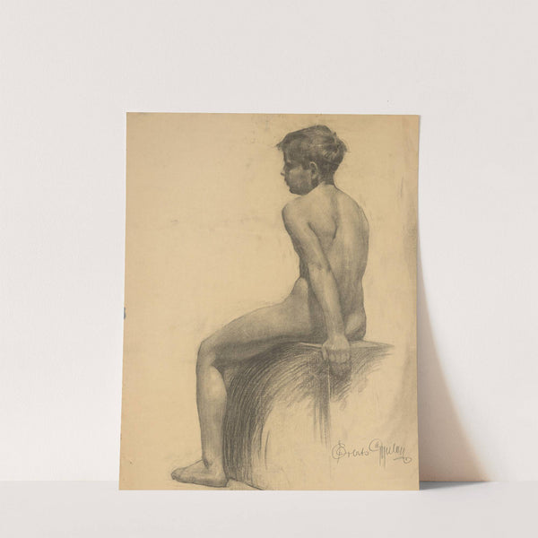 Study of a Seated Boy by Emil Alexay-Olexák