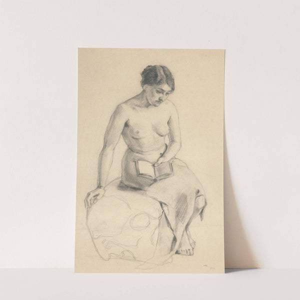 Study of a Seated Female Nude by Andrej Kováčik
