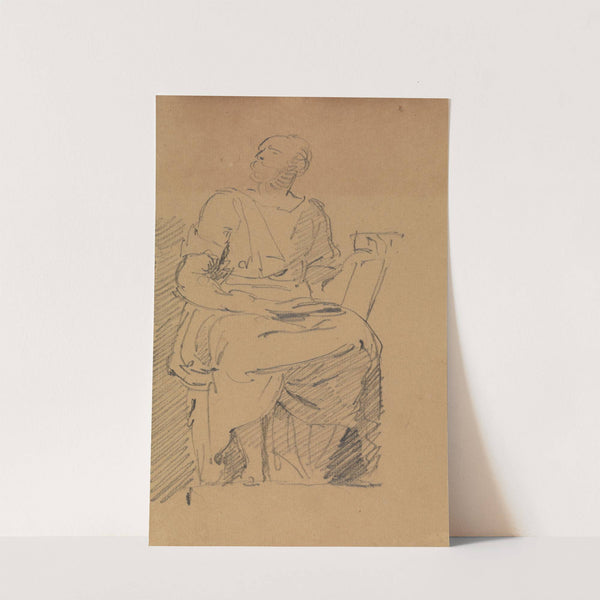 Study of a Seated Figure by Benjamin Robert Haydon
