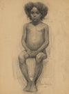 Study of a Seated girl