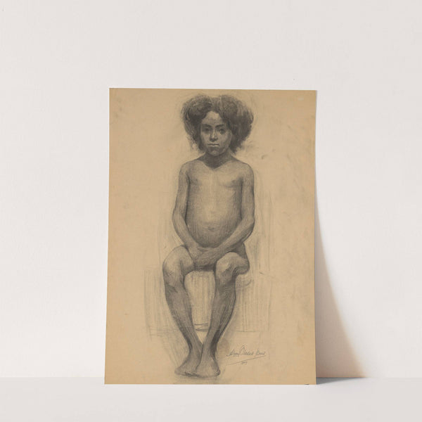 Study of a Seated girl by Emil Alexay-Olexák