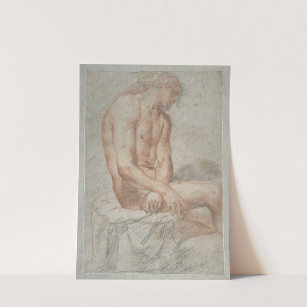 Study of a seated male figure by Juan Carreño de Miranda