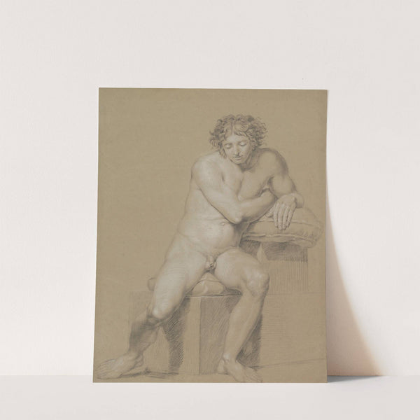 Study of a Seated Male Nude by Philipp Otto Runge