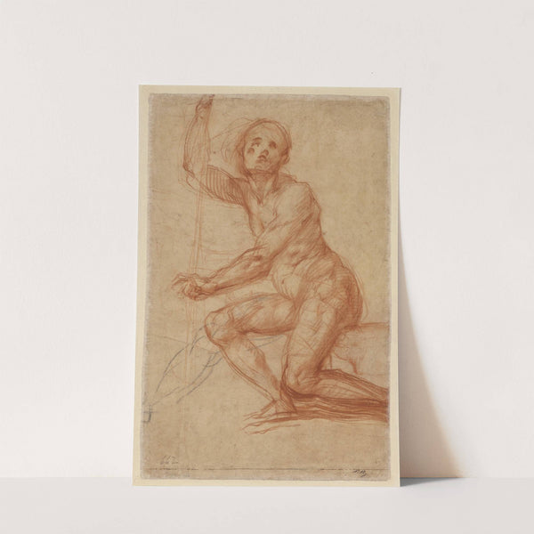 Study of a Seated Man by Pontormo (Jacopo Carucci)