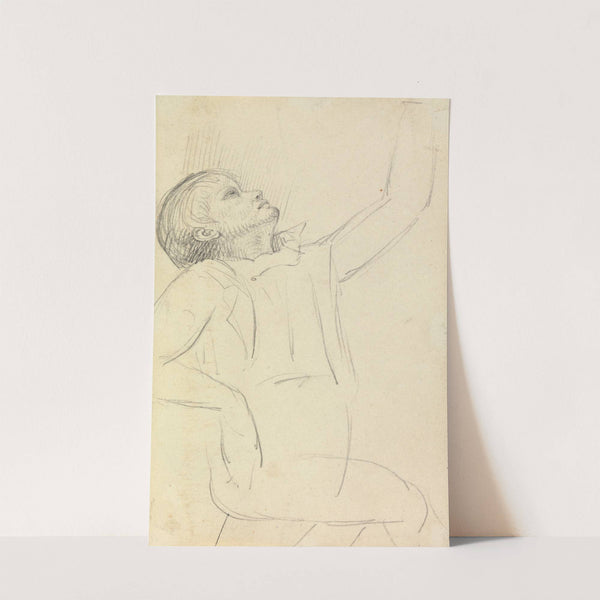 Study of a Seated Man. by Benjamin Robert Haydon