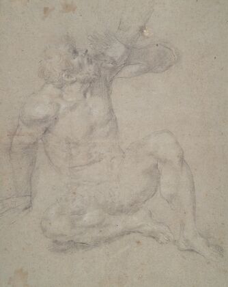 Study of a Seated Old Man