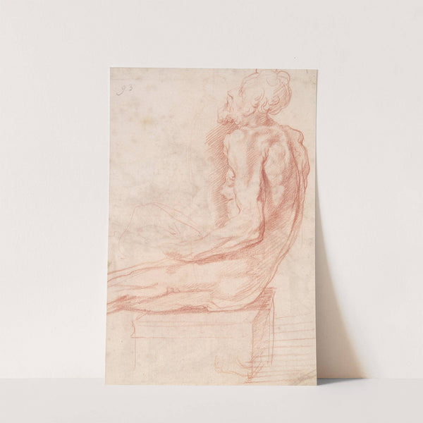 Study of a Seated Old Man by Polidoro da Caravaggio