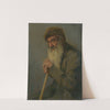 Study of a Seated Old Man (1890–1910) by Ľudovít Čordák