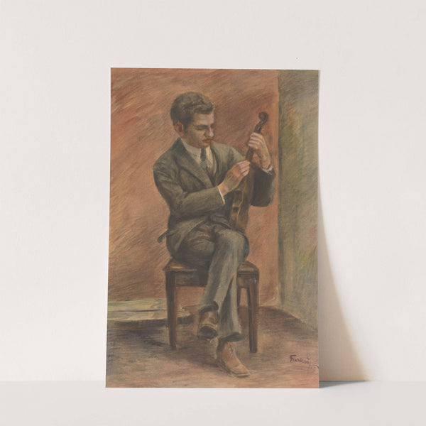 Study of a Seated Violinist by Ladislav Treskoň