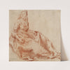 Study of a Seated Woman (1730) by Jean-Baptiste Pater