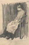 Study of a Seated Woman with an Apron
