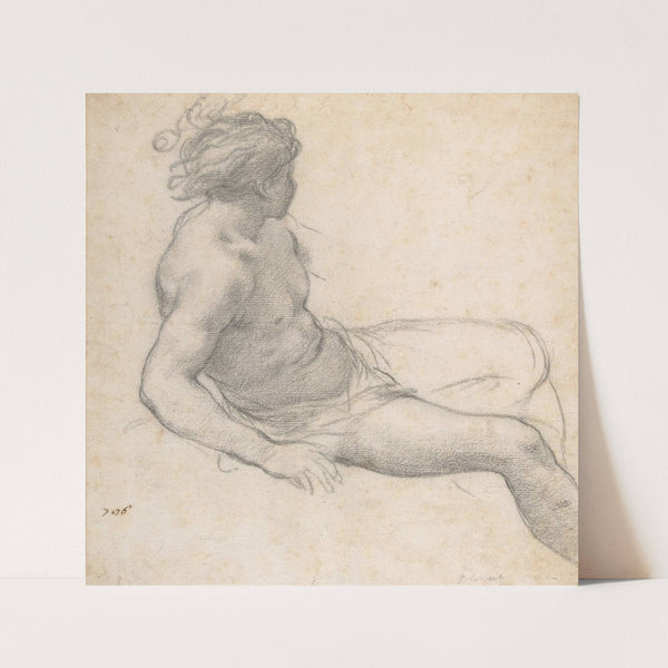 Study of a Seated Youth for the Age of Gold by Pietro da Cortona