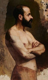 Study of a Semi-Nude Man (1885)