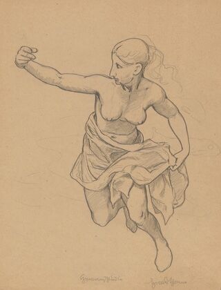 Study of a Semi-Nude Woman (1889)