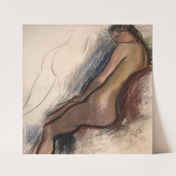 Study of a sitting model (1892) by Stanisław Wyspiański