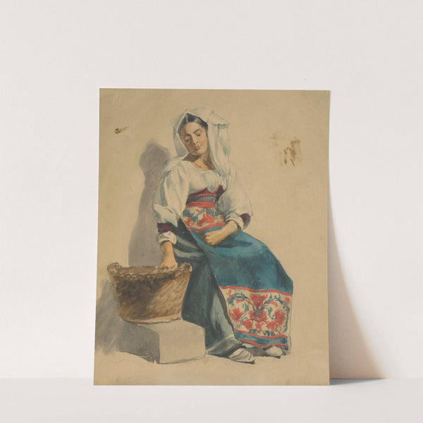 Study of a sitting woman by Vojtech Klimkovič