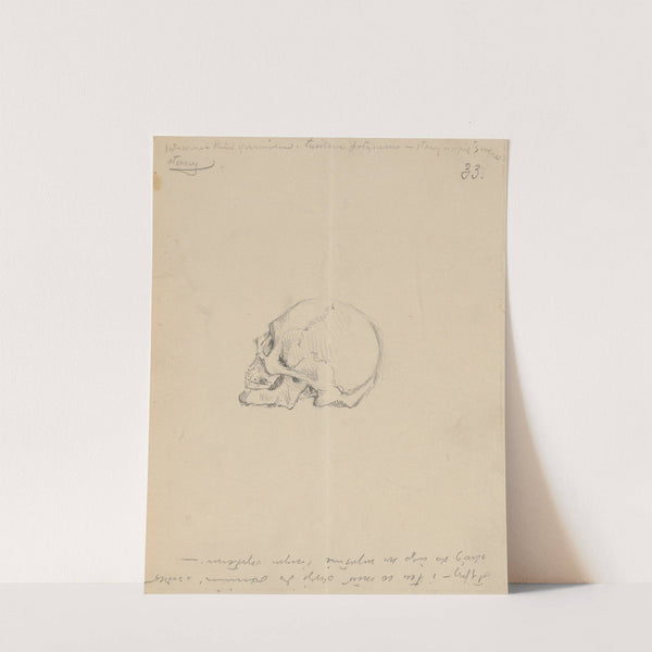 Study of a skull by Stanisław Wyspiański