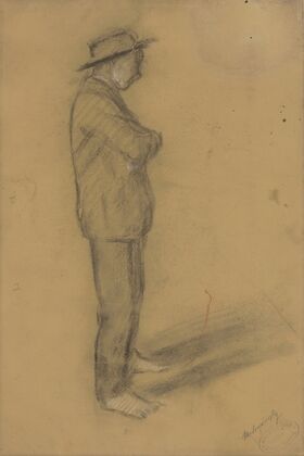 Study of a Standing Man in a Hat